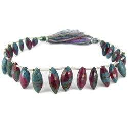 Ruby in Zoisite Top Drilled Marquise