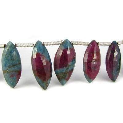 Ruby in Zoisite Top Drilled Marquise