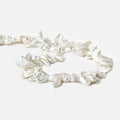 Silvery White Top Drill Keshi Freshwater Pearl