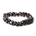 6-8mm Smoky Quartz Beads Candy Kiss Briolette