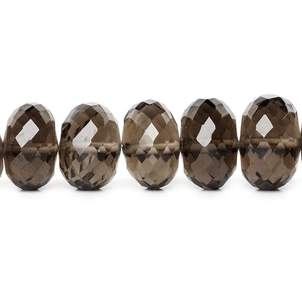 Smoky Quartz Faceted Rondelle