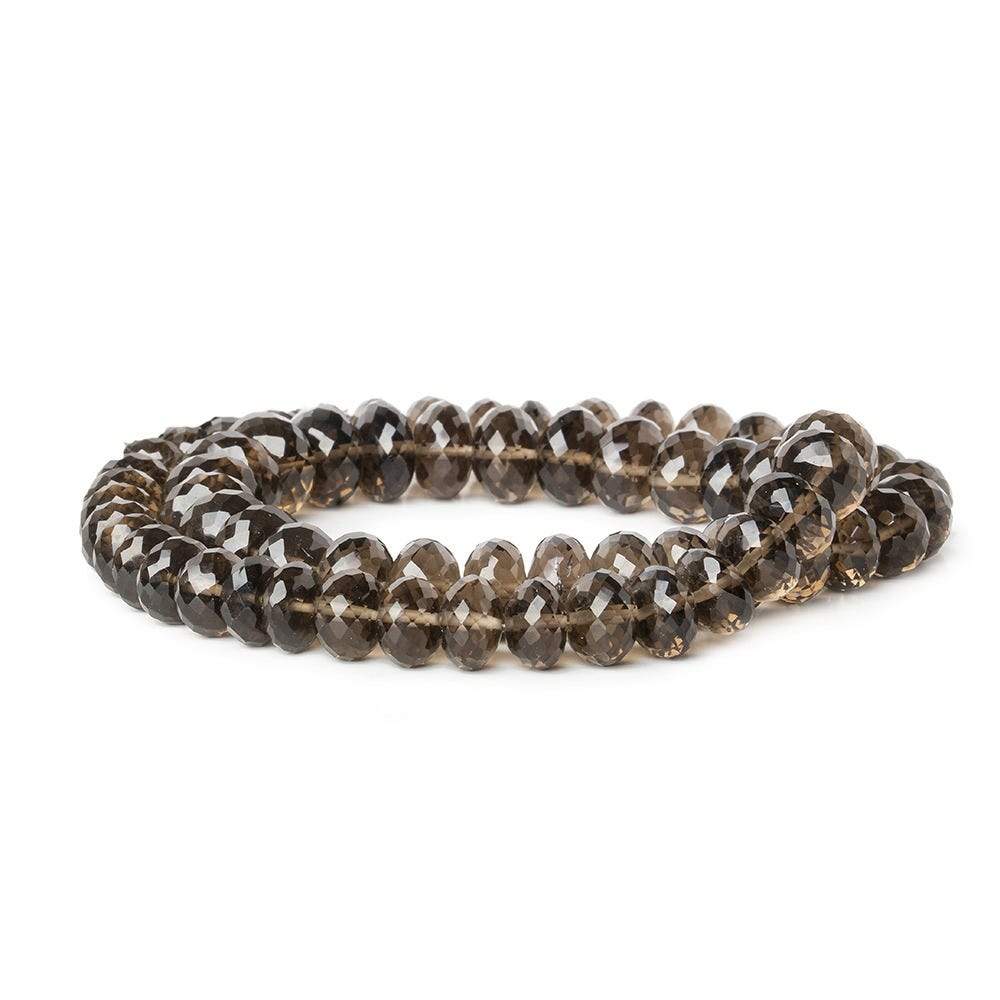 Smoky Quartz Faceted Rondelle
