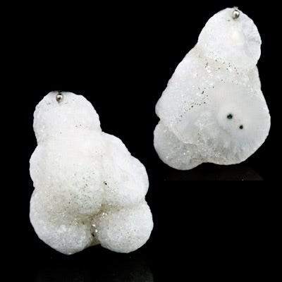 Solar Quartz Focal Bead Stalactite Natural Structure with Drusy
