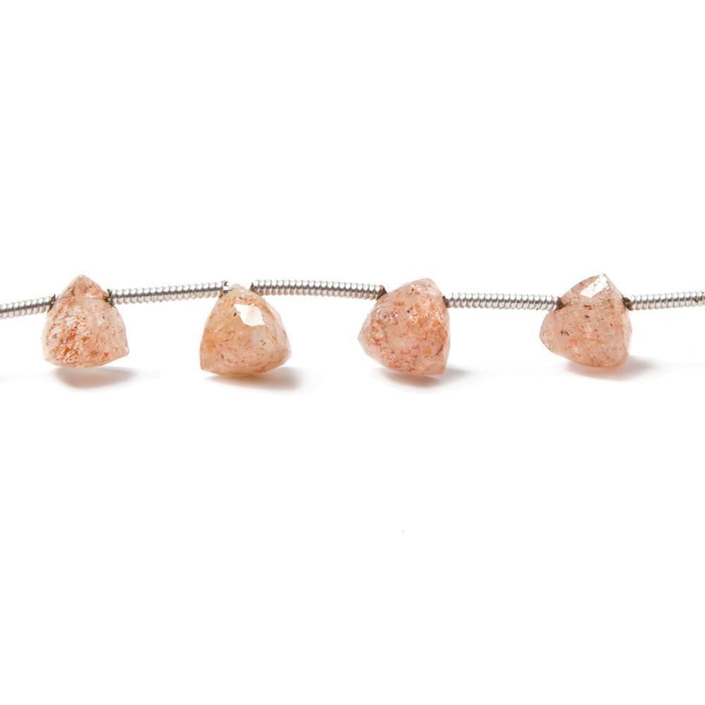 Sunstone Beads Top Drilled Trillion (Size - 6x6x6mm to 7x7x7mm)