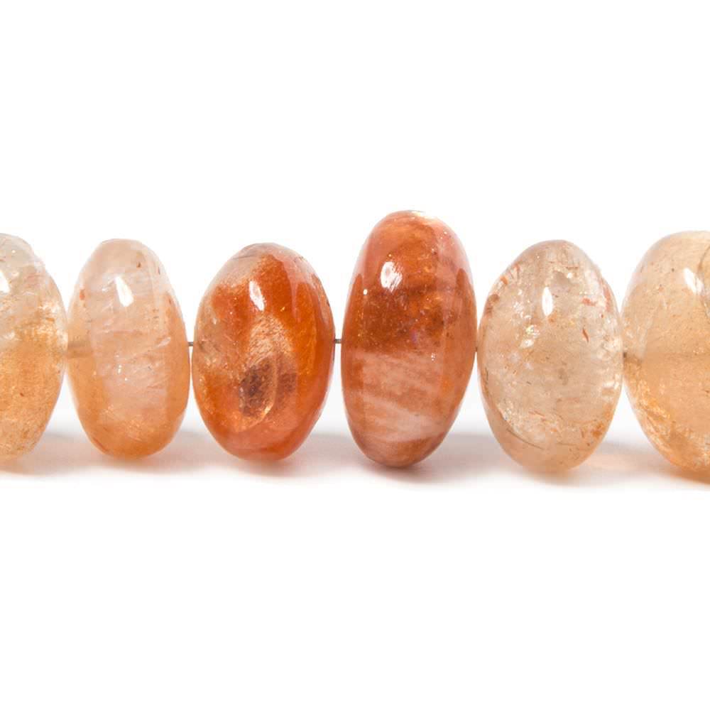 Sunstone Plain Rondelle Beads