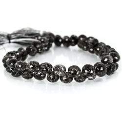 Tourmalinated Quartz Beads `Candy Kiss` Briolette