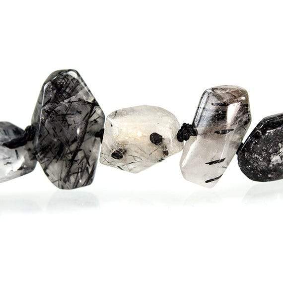Tourmalinated Quartz Faceted Nugget