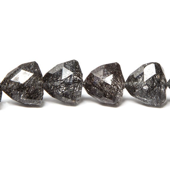 Tourmalinated Quartz Straight Drill Trillion