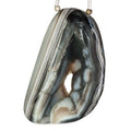 Tri Color Agate Drusy Focal Bead