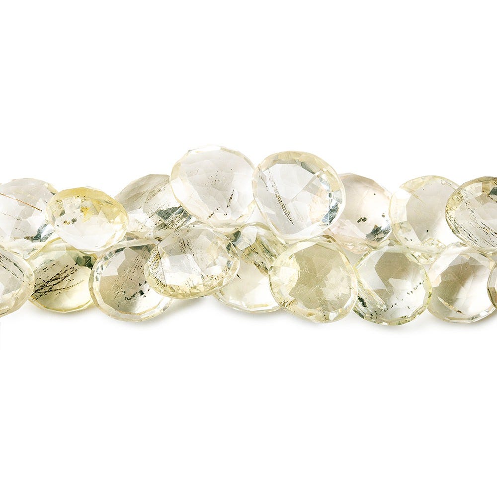 Yellow Scapolite Beads Heart Briolette